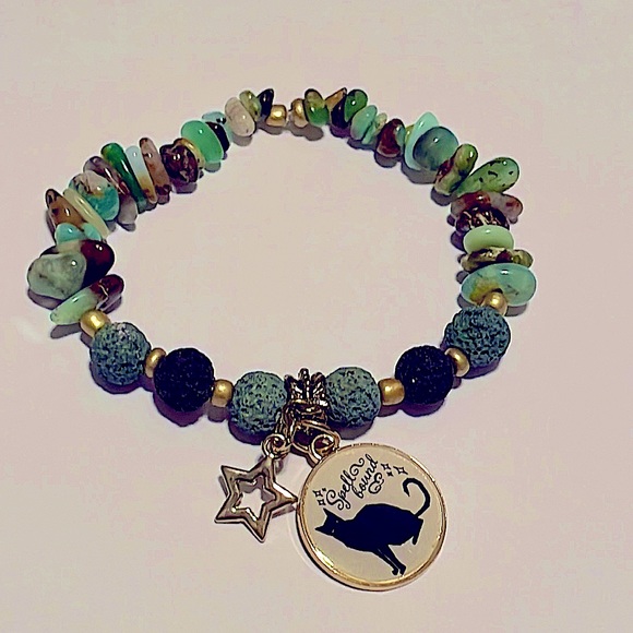 ➡️BOGO⬅️ Peruvian Green Opal, Lava Stone, Amulet & Star Bracelet ✨HOST PICK!✨ - Picture 10 of 10